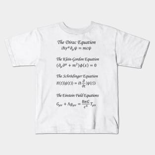 Theoretical Physics Equations Kids T-Shirt